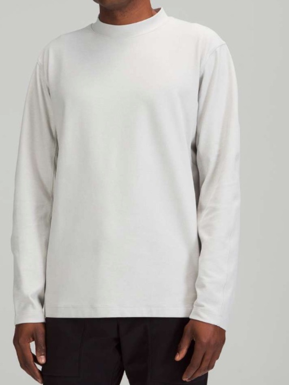 Lululemon Rulu Mock Neck Long Sleeve Heathered Dove Grey Size XXL